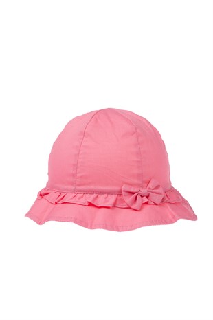Pembe Renk Kız Çocuk Şapkası (18 cm)